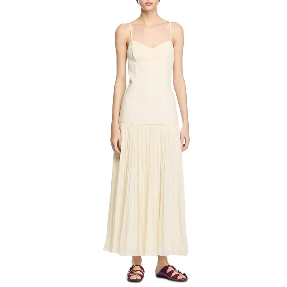 Adoree Pleated Maxi Dress